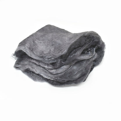 Mulberry Silk Hankies Hand Dyed Charcoal| Silk Hankies | Sally Ridgway | Shop Wool, Felt and Fibre Online