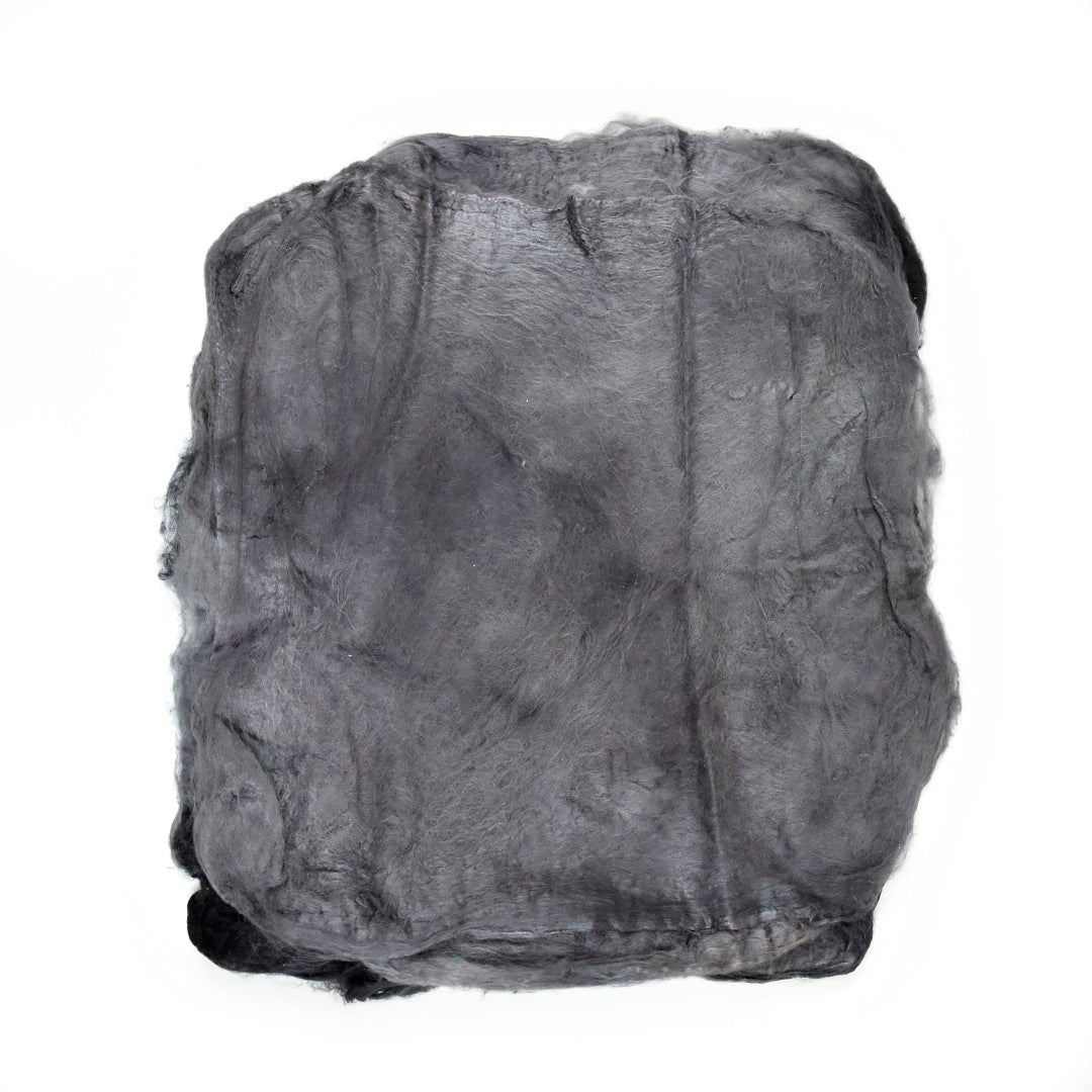 Mulberry Silk Hankies Hand Dyed Charcoal| Silk Hankies | Sally Ridgway | Shop Wool, Felt and Fibre Online