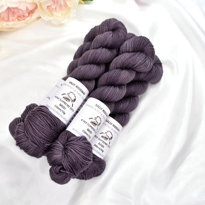 Hailstorm 50g Midi Half Skein-4 Ply Midi Skeins-2-Sally Ridgway Designs in Felt &amp; Fibre