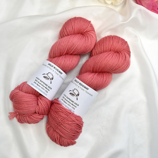 Begonia 4 ply Supreme Sock Yarn| Sock Yarn | Sally Ridgway | Shop Wool, Felt and Fibre Online