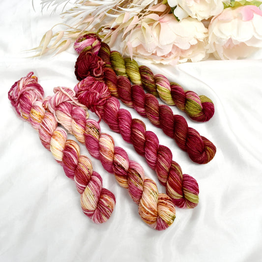 Mini Skein Set - Christmas Every Day| 4 Ply Mini Skein | Sally Ridgway | Shop Wool, Felt and Fibre Online