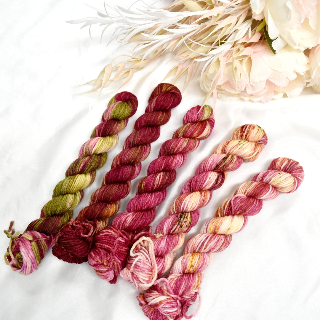 Mini Skein Set - Christmas Every Day| 4 Ply Mini Skein | Sally Ridgway | Shop Wool, Felt and Fibre Online