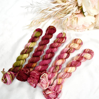 Mini Skein Set - Christmas Every Day| 4 Ply Mini Skein | Sally Ridgway | Shop Wool, Felt and Fibre Online