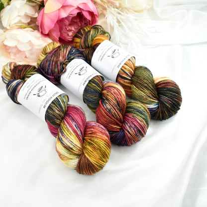Kaleidoscope on 8 Ply Superwash 100% Merino Yarn| 8 Ply Superwash Merino Yarn | Sally Ridgway | Shop Wool, Felt and Fibre Online