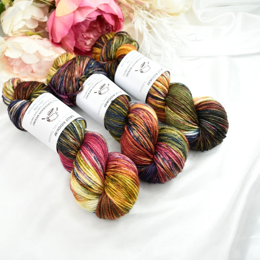 Kaleidoscope on 8 Ply Superwash 100% Merino Yarn| 8 Ply Superwash Merino Yarn | Sally Ridgway | Shop Wool, Felt and Fibre Online