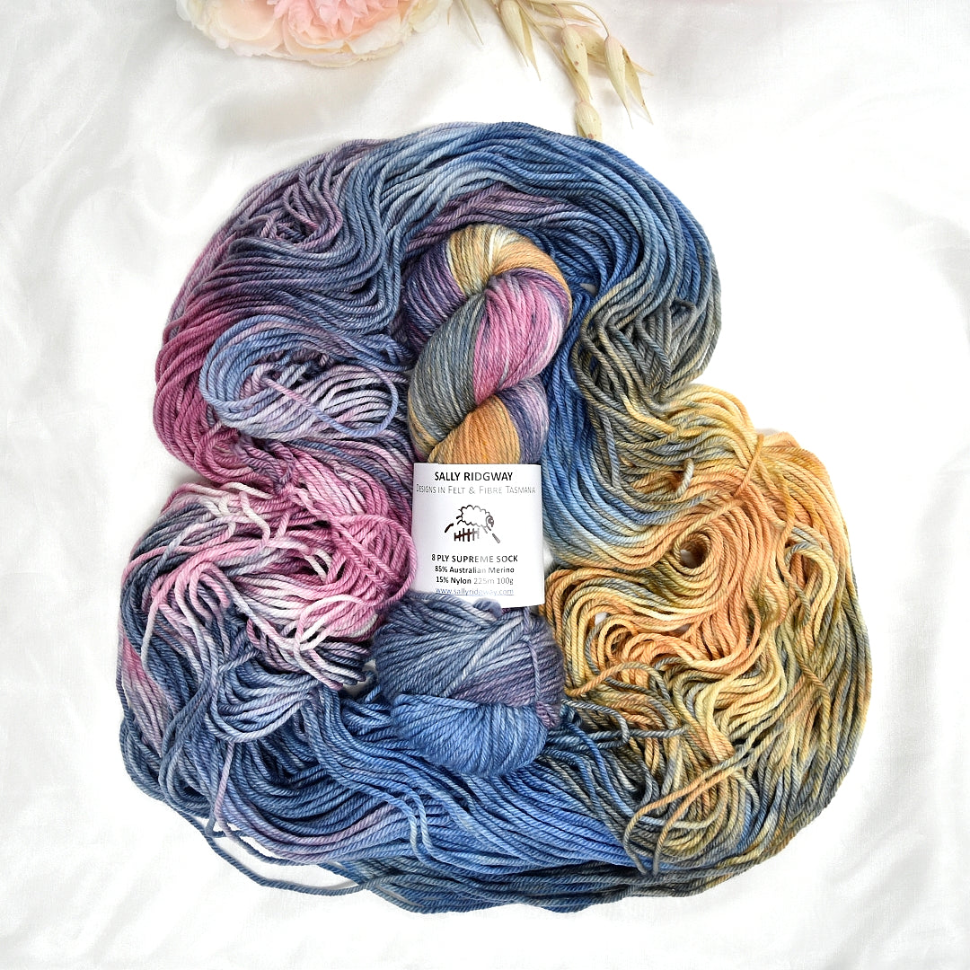 8 Ply Supreme Sock in Vintage Vibes| 8 Ply Supreme Sock | Sally Ridgway | Shop Wool, Felt and Fibre Online
