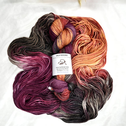 8 Ply Supreme Sock in Moroccan Magic| 8 Ply Supreme Sock | Sally Ridgway | Shop Wool, Felt and Fibre Online