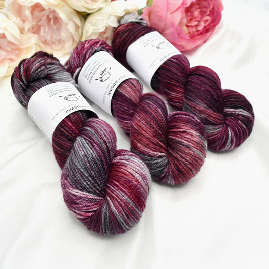 8 ply Supreme Sock in Blackberry| 8 Ply Supreme Sock | Sally Ridgway | Shop Wool, Felt and Fibre Online