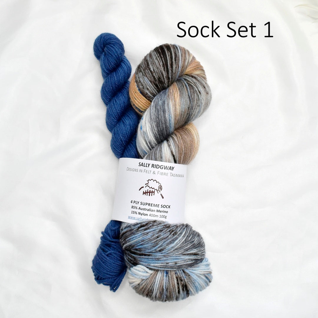 Limited Edition 4 Ply Sock Sets| Sock Yarn | Sally Ridgway | Shop Wool, Felt and Fibre Online