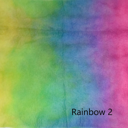 Hand Dyed Merino Wool Prefelt Rainbow| Merino Wool Batts | Sally Ridgway | Shop Wool, Felt and Fibre Online