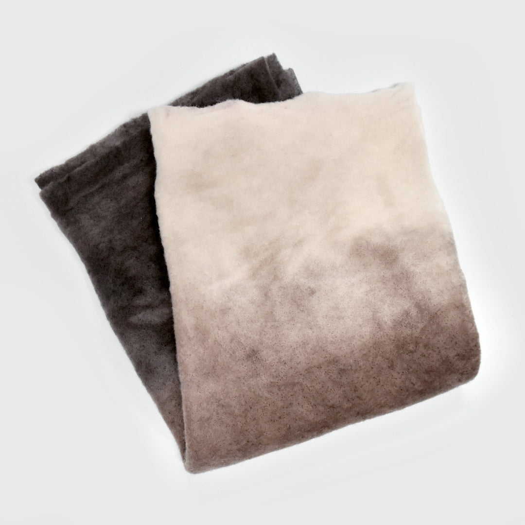 Hand Dyed Merino Wool Prefelt Wombat