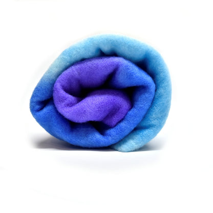Hand Dyed Merino Wool Prefelt Purple Opal