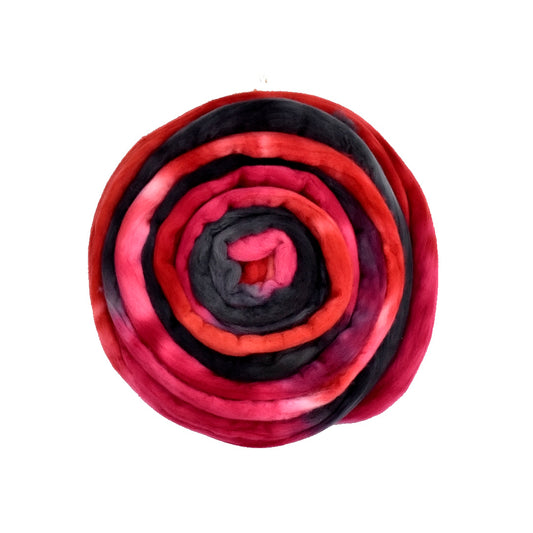 Tasmanian Merino Wool Combed Top Velvet Rose| Merino Wool Tops | Sally Ridgway | Shop Wool, Felt and Fibre Online