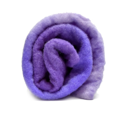 Hand Dyed Merino Wool Prefelt Burnt Lavender Love| Merino Wool Batts | Sally Ridgway | Shop Wool, Felt and Fibre Online