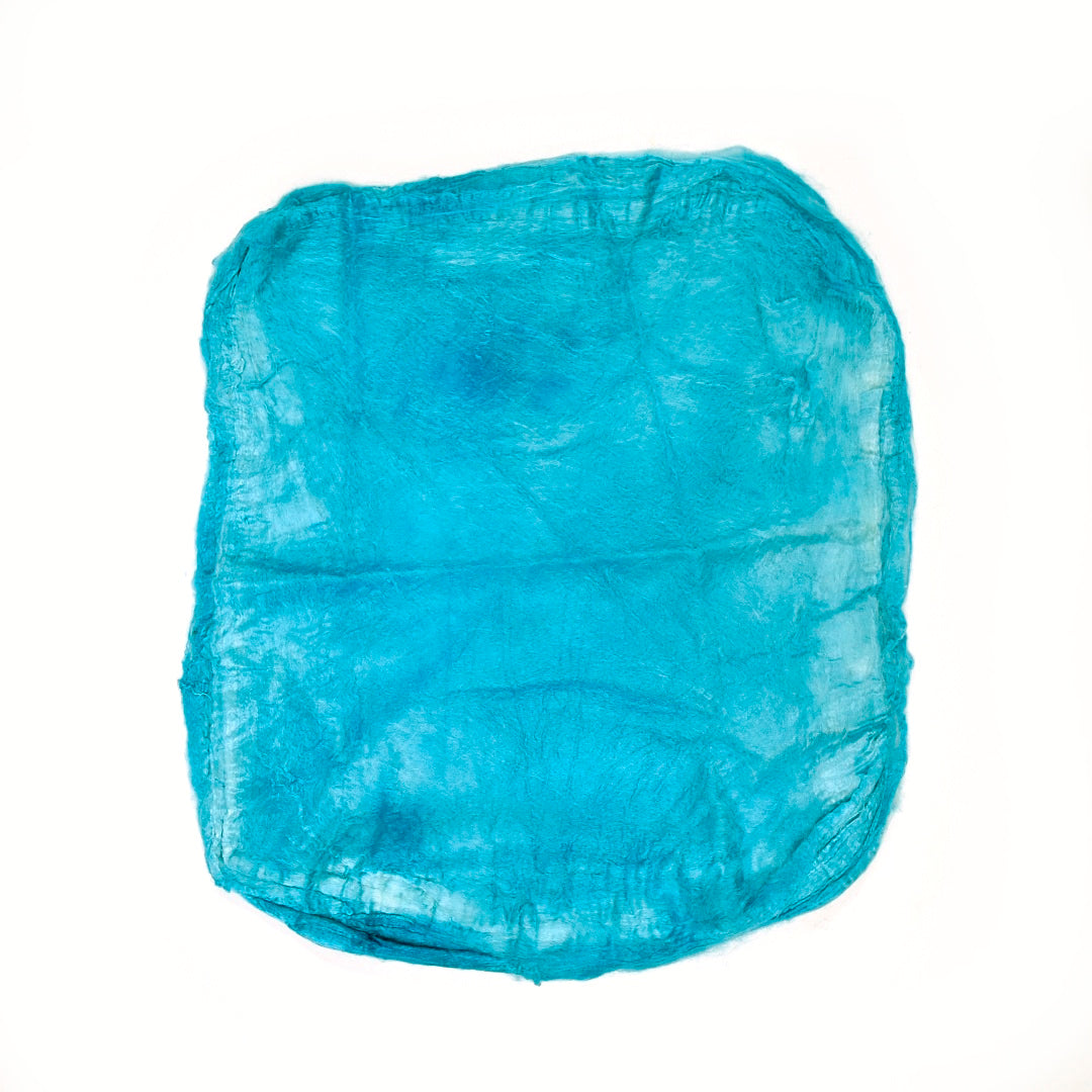 Mulberry Silk Hankies Hand Dyed Sea Scape| Silk Hankies | Sally Ridgway | Shop Wool, Felt and Fibre Online