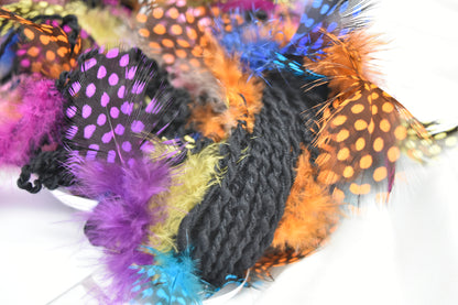 Hand Spun Feathered Art Yarn| Hand Spun Yarn | Sally Ridgway | Shop Wool, Felt and Fibre Online