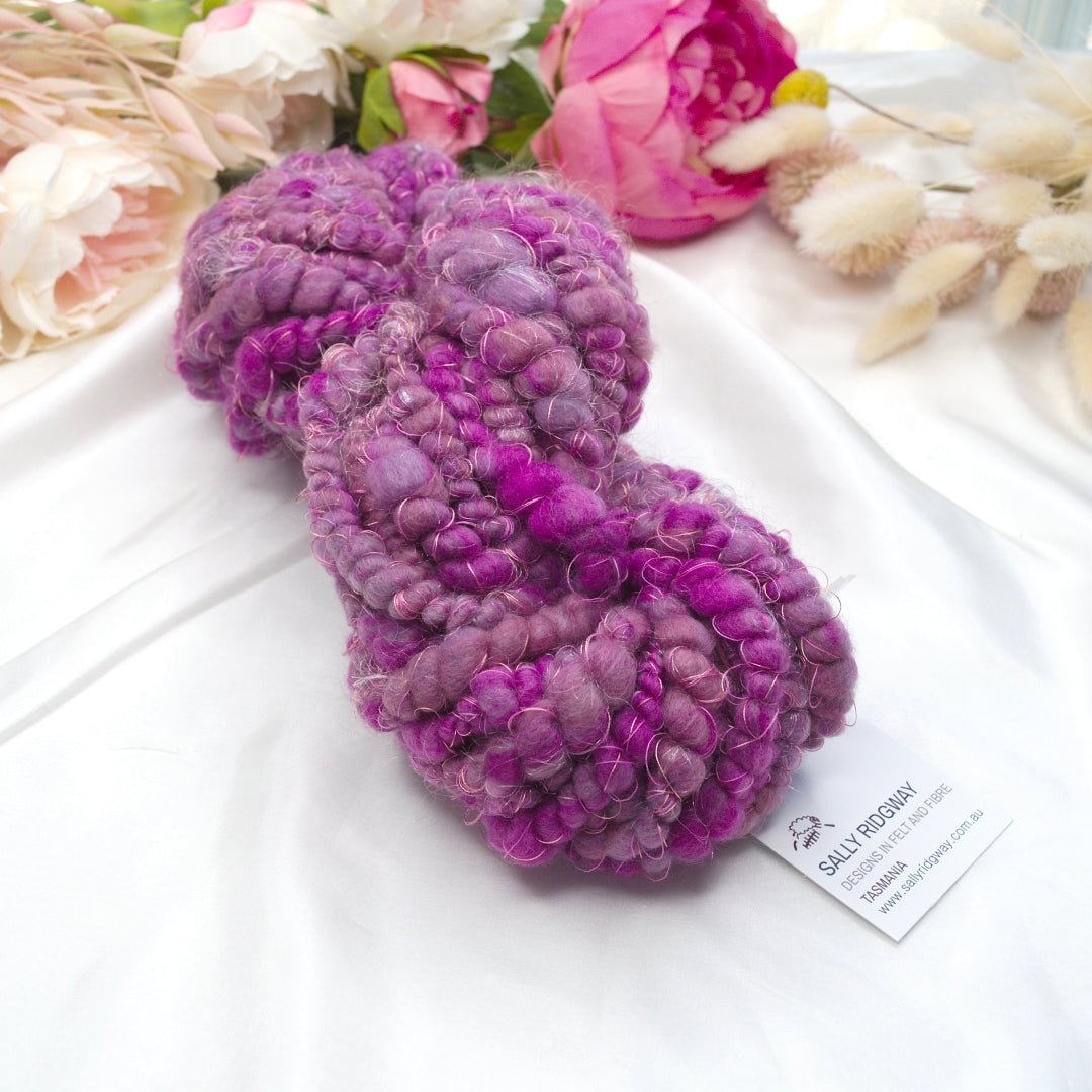 Hand Spun Chunky Art Yarn - Core Spun| Hand Spun Yarn | Sally Ridgway | Shop Wool, Felt and Fibre Online