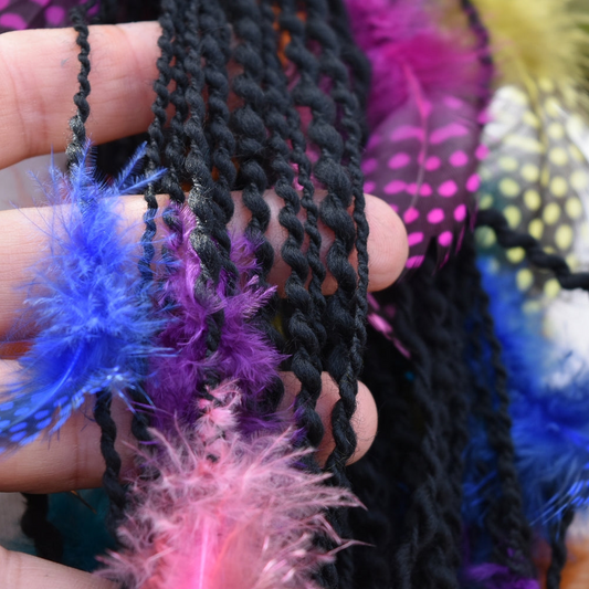 Hand Spun Feathered Yarn| Hand Spun Yarn | Sally Ridgway | Shop Wool, Felt and Fibre Online