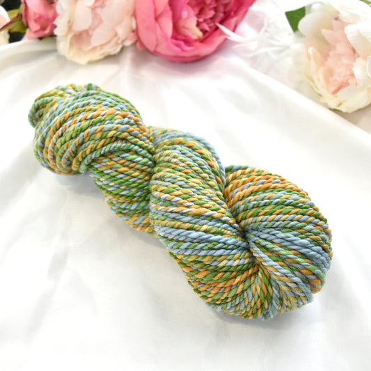 Hand Spun Tasmanian Merino Wool Chunky Yarn in Buttercup| Hand Spun Yarn | Sally Ridgway | Shop Wool, Felt and Fibre Online