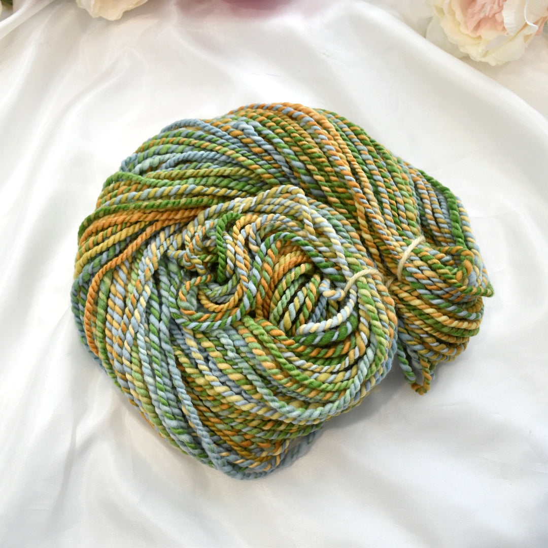 Hand Spun Tasmanian Merino Wool Chunky Yarn in Buttercup| Hand Spun Yarn | Sally Ridgway | Shop Wool, Felt and Fibre Online