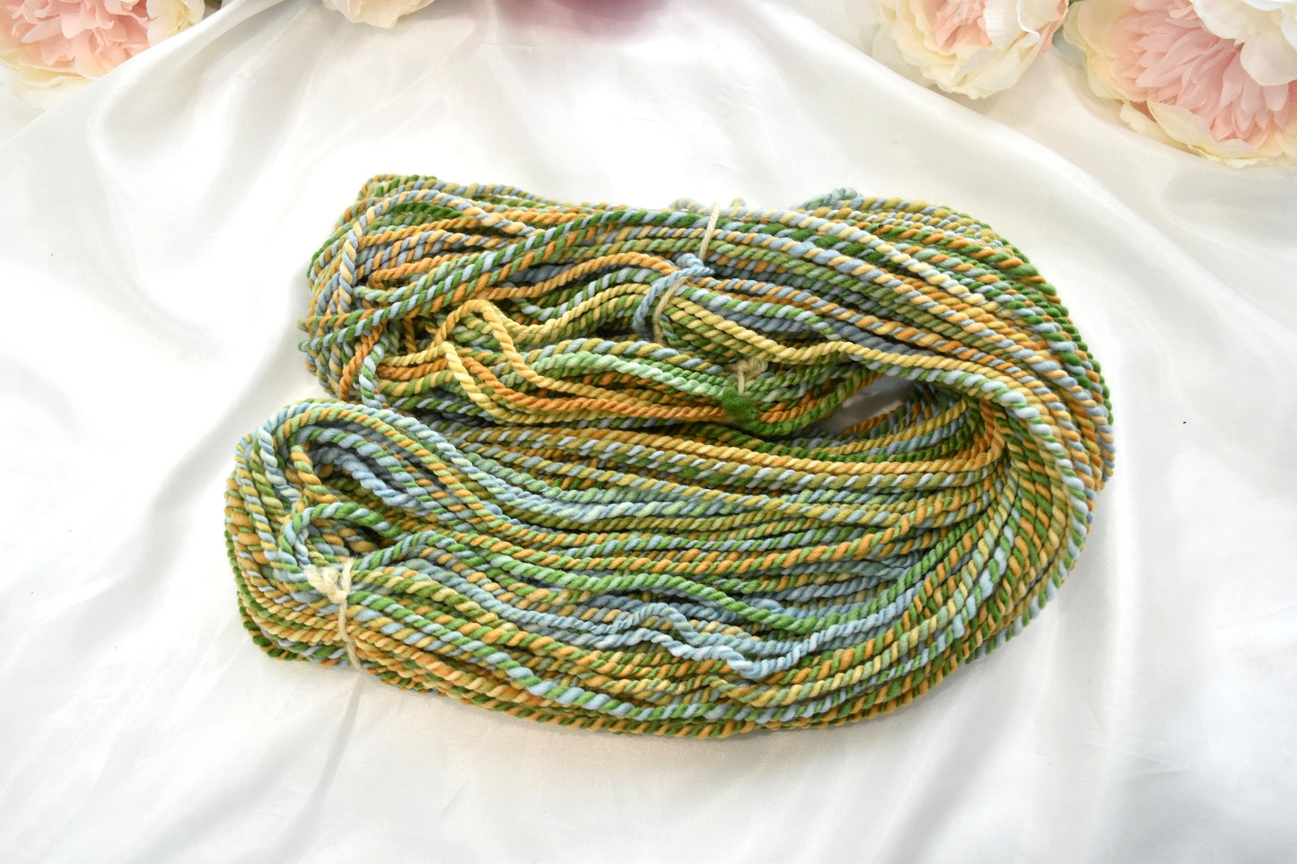 Hand Spun Tasmanian Merino Wool Chunky Yarn in Buttercup| Hand Spun Yarn | Sally Ridgway | Shop Wool, Felt and Fibre Online