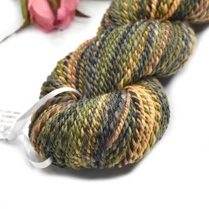 Hand Spun Tasmanian Merino Wool Chunky Yarn in Garden Path| Hand Spun Yarn | Sally Ridgway | Shop Wool, Felt and Fibre Online