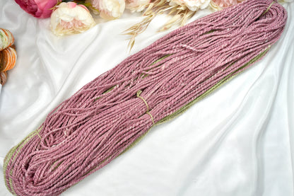 Hand Spun Tasmanian Merino Wool Chunky Yarn in Pink & Green-Hand Spun Yarn-5-110 mt / 175 g-Sally Ridgway Designs in Felt &amp; Fibre