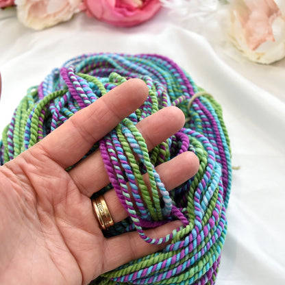 Hand Spun Tasmanian Merino Wool Chunky Yarn in Rainbow| Hand Spun Yarn | Sally Ridgway | Shop Wool, Felt and Fibre Online