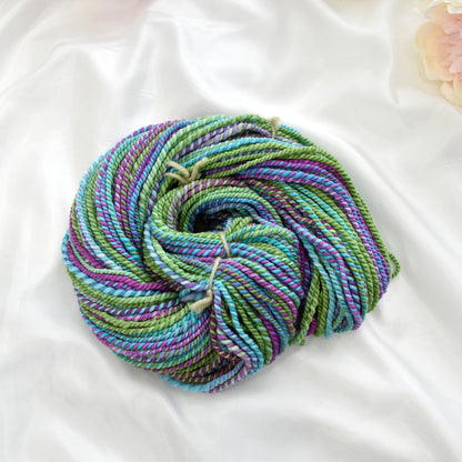 Hand Spun Tasmanian Merino Wool Chunky Yarn in Rainbow| Hand Spun Yarn | Sally Ridgway | Shop Wool, Felt and Fibre Online