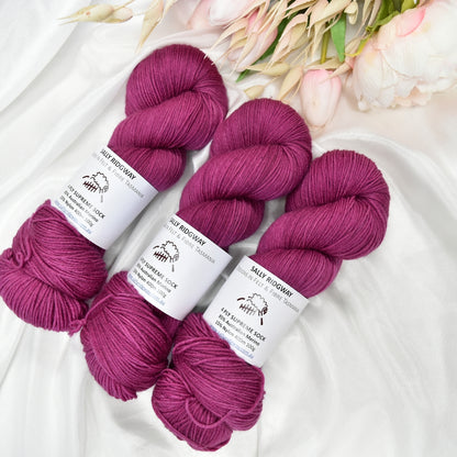 Hibiscus Hand Dyed 4 ply Supreme Sock Yarn
