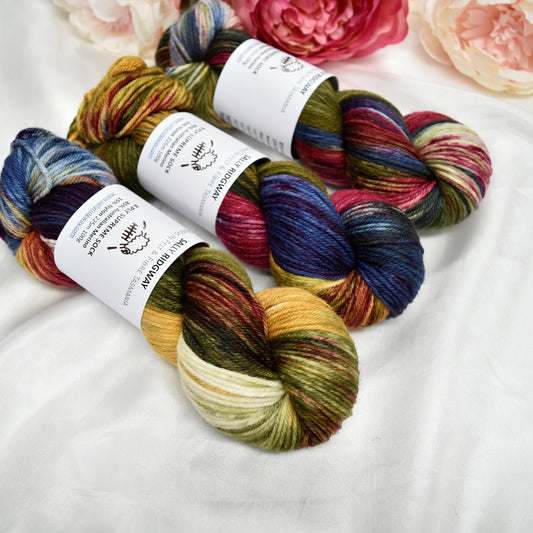 8 ply Supreme Sock in Kaleidoscope| 8 Ply Supreme Sock | Sally Ridgway | Shop Wool, Felt and Fibre Online