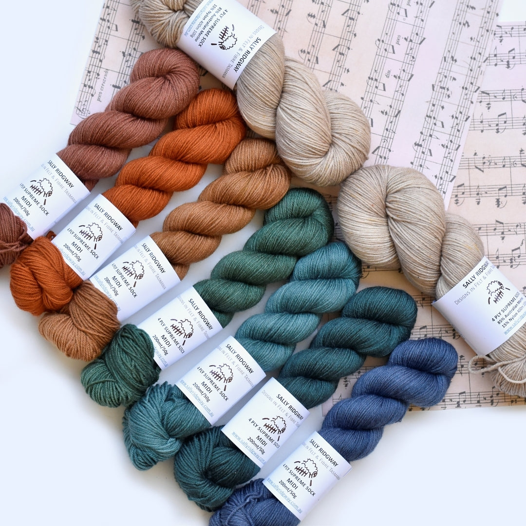 Sky Song MKAL 2026 Yarn Kit 3 - Great Southern - Sally Ridgway Designs in Felt &amp; Fibre - Australia