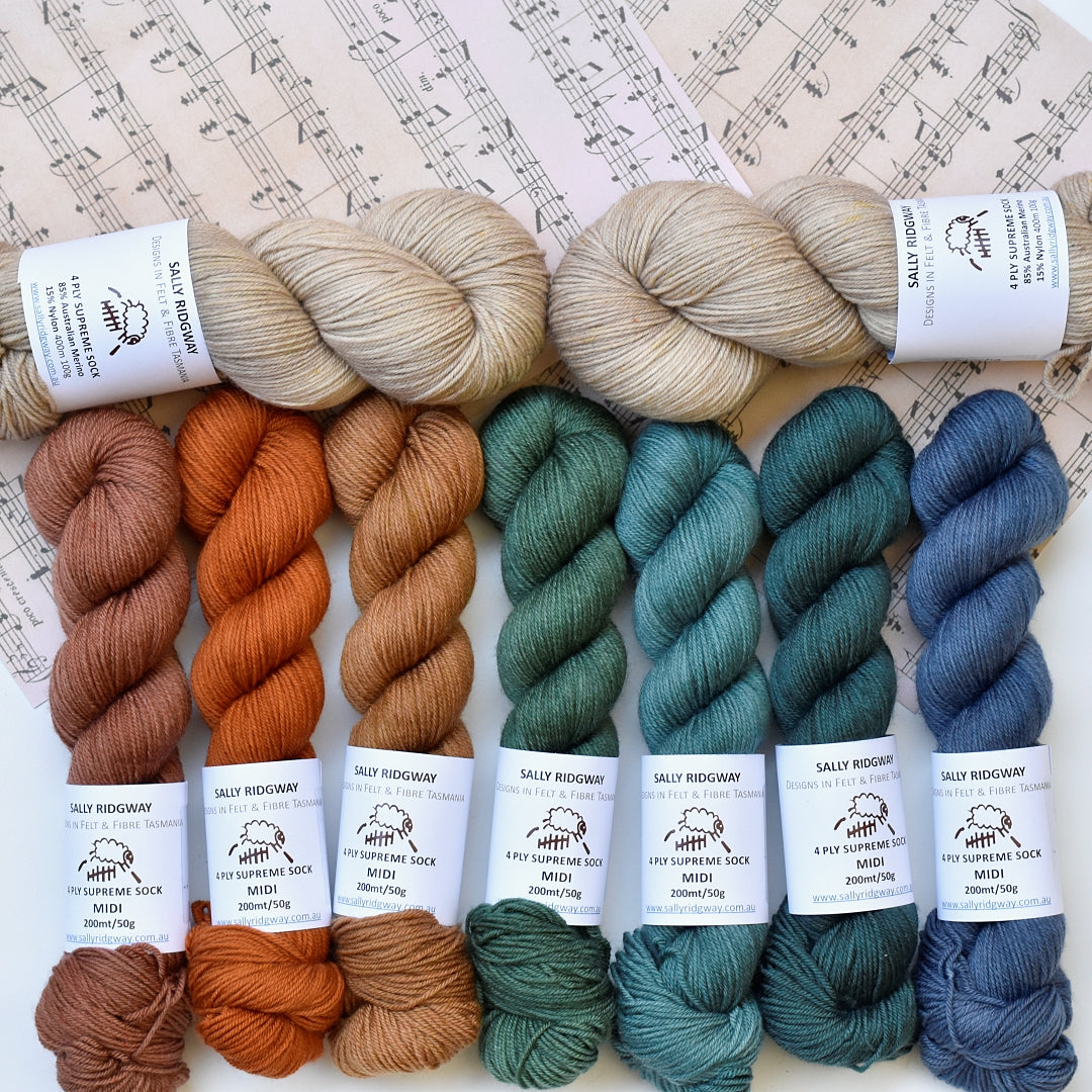 Sky Song MKAL 2026 Yarn Kit 3 - Great Southern - Sally Ridgway Designs in Felt &amp; Fibre - Australia