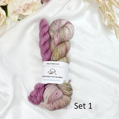 Limited Edition 4 Ply Sock Sets-Sock Yarn-2-Colour Set 1-Sally Ridgway Designs in Felt &amp; Fibre
