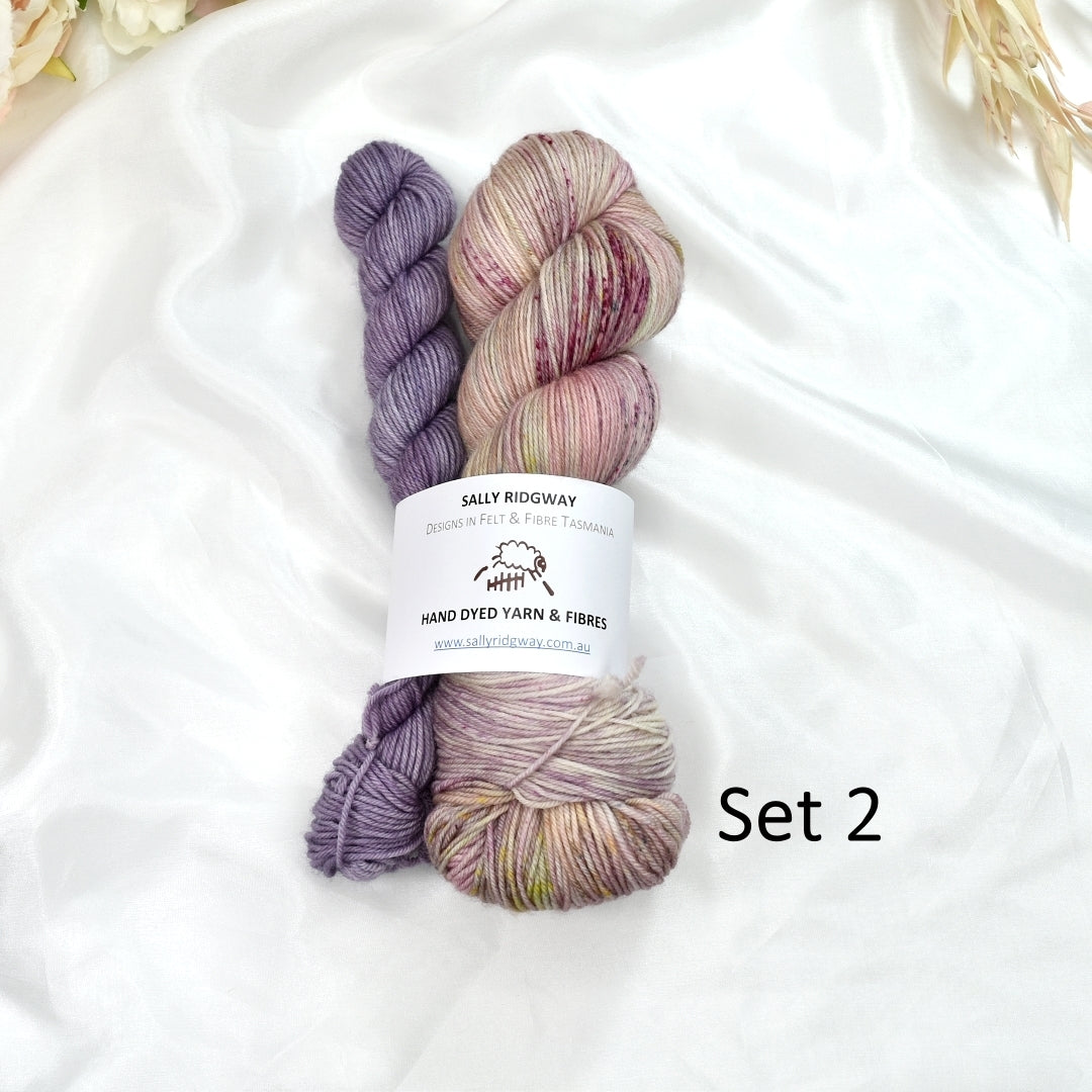 Limited Edition 4 Ply Sock Sets-Sock Yarn-3-Colour Set 2-Sally Ridgway Designs in Felt &amp; Fibre