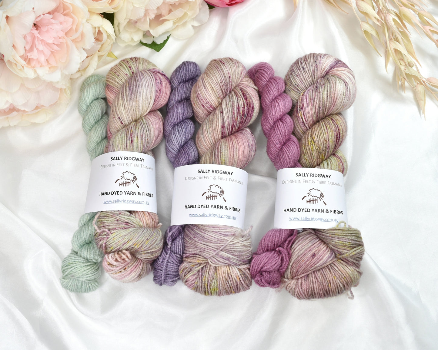 Limited Edition 4 Ply Sock Sets-Sock Yarn-6-Colour Set 1-Sally Ridgway Designs in Felt &amp; Fibre