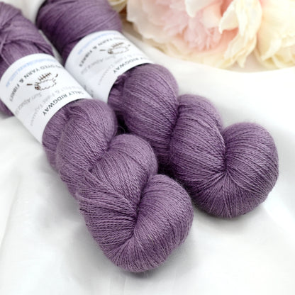 Mauve Alpaca Silk Lace| Alpaca Silk Lace | Sally Ridgway | Shop Wool, Felt and Fibre Online