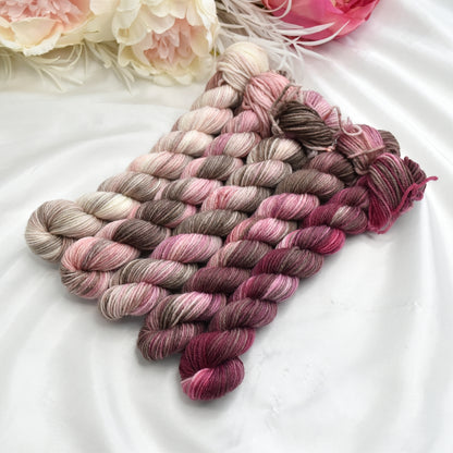 Mini Skein Set - Possibly Pink| 4 Ply Mini Skein | Sally Ridgway | Shop Wool, Felt and Fibre Online