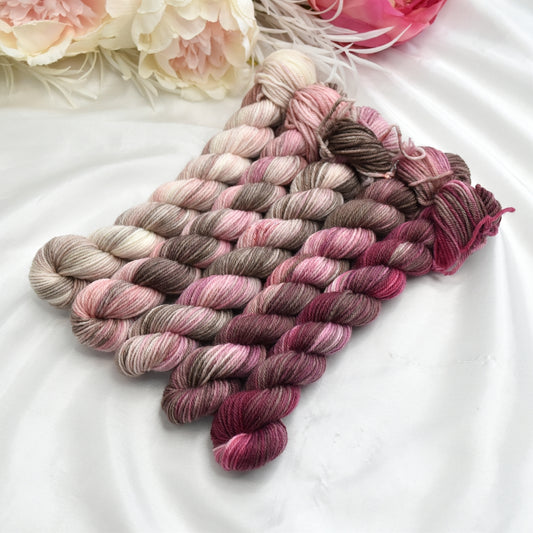 Mini Skein Set - Possibly Pink| 4 Ply Mini Skein | Sally Ridgway | Shop Wool, Felt and Fibre Online