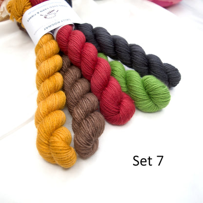 Mini Skein Sets| 4 Ply Mini Skein | Sally Ridgway | Shop Wool, Felt and Fibre Online