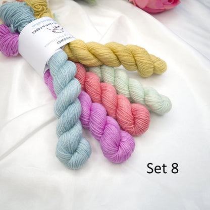 Mini Skein Sets| 4 Ply Mini Skein | Sally Ridgway | Shop Wool, Felt and Fibre Online