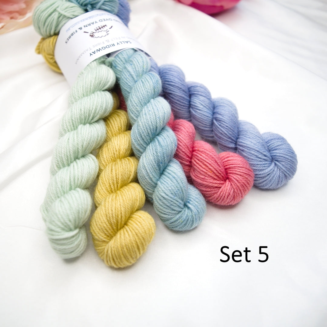 Mini Skein Sets| 4 Ply Mini Skein | Sally Ridgway | Shop Wool, Felt and Fibre Online