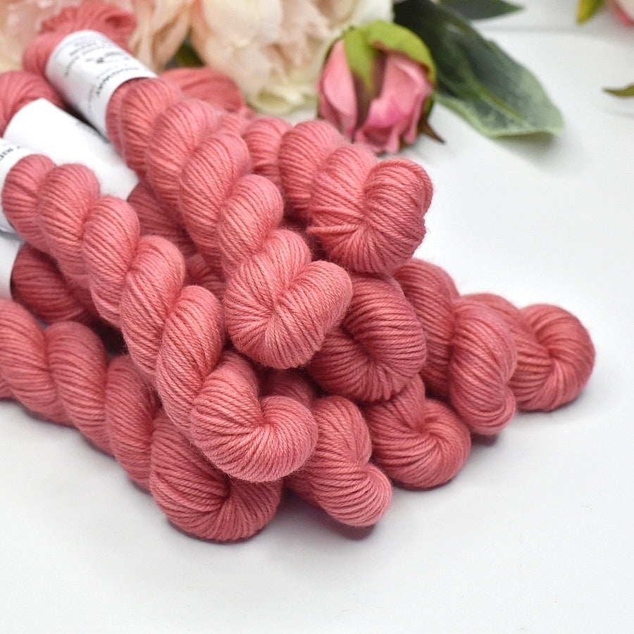 Mini Skeins 4 Ply Supreme Sock Yarn Begonia| Mini Skeins | Sally Ridgway | Shop Wool, Felt and Fibre Online