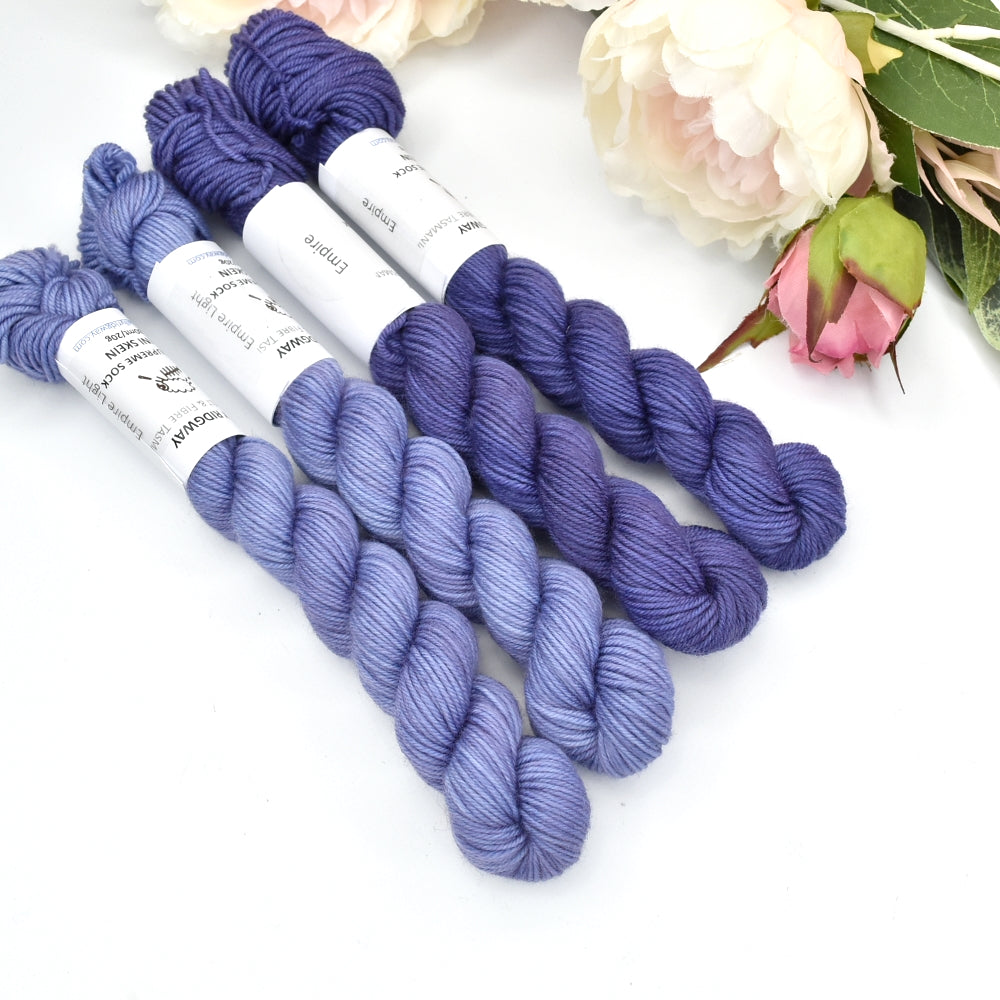 Mini Skeins 4 Ply Supreme Sock Yarn Empire Light| Mini Skeins | Sally Ridgway | Shop Wool, Felt and Fibre Online