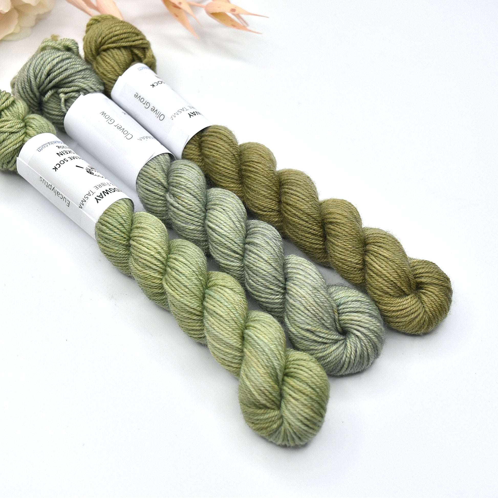 Mini Skeins 4 Ply Supreme Sock Yarn Eucalyptus| Mini Skeins | Sally Ridgway | Shop Wool, Felt and Fibre Online