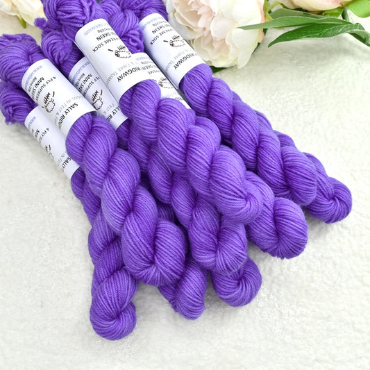 Mini Skeins 4 Ply Supreme Sock Yarn in Iris| 4 Ply Mini Skein | Sally Ridgway | Shop Wool, Felt and Fibre Online