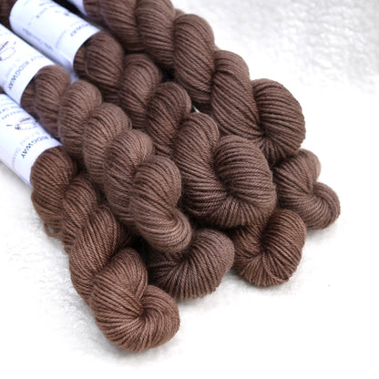 Mini Skeins 4 Ply Supreme Sock Yarn Milk Chocolate| 4 Ply Mini Skein | Sally Ridgway | Shop Wool, Felt and Fibre Online