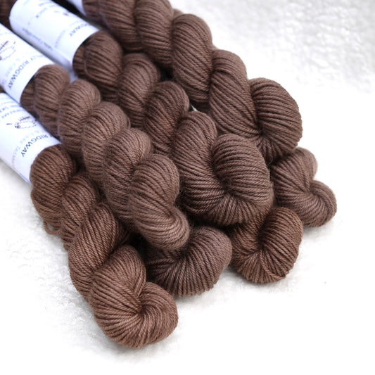 Mini Skeins 4 Ply Supreme Sock Yarn Milk Chocolate| 4 Ply Mini Skein | Sally Ridgway | Shop Wool, Felt and Fibre Online