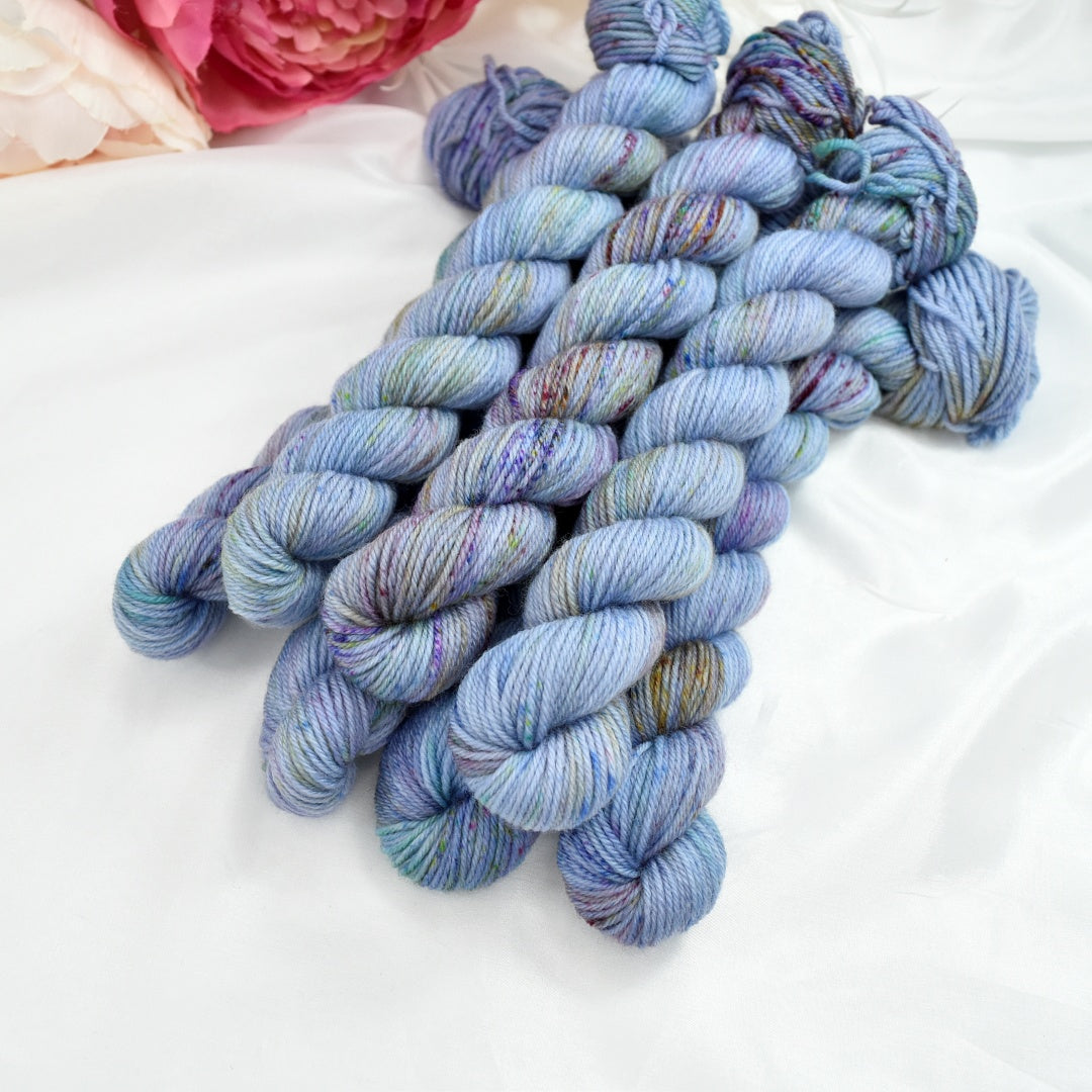 Mini Skeins 4 Ply Supreme Sock Yarn Moon Mist-4 Ply Mini Skein-3-Sally Ridgway Designs in Felt &amp; Fibre