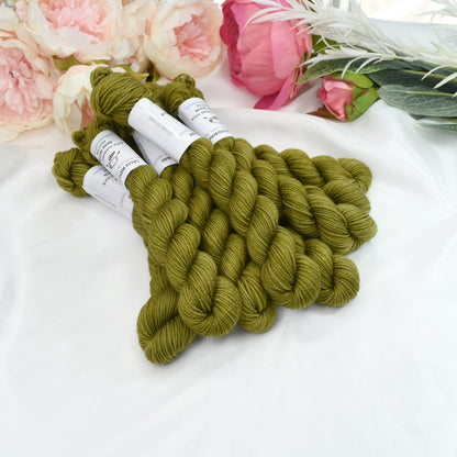 Mini Skeins 4 Ply Supreme Sock Yarn Olive Grove| 4 Ply Mini Skein | Sally Ridgway | Shop Wool, Felt and Fibre Online